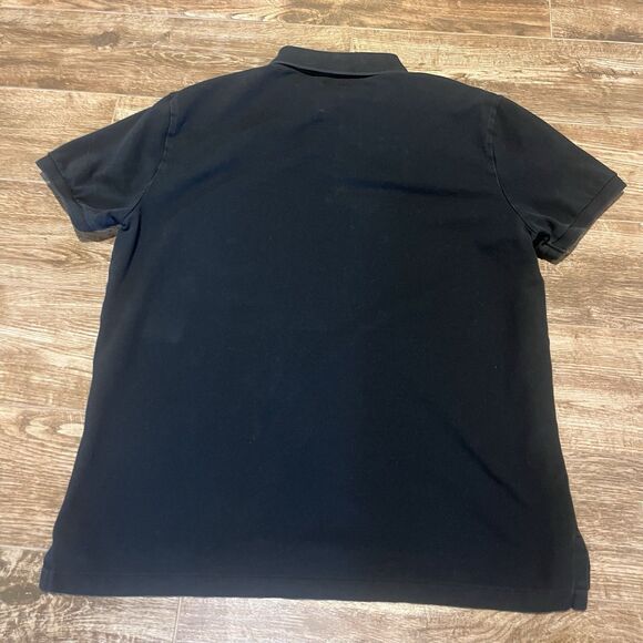 Polo Ralph Lauren Shirt Men’s Large Black Custom Slim Fit Stretch Mesh Golf - Picture 5 of 7